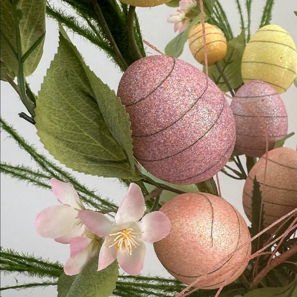 🌸NEW Easter Artificial Floral Arrangement with Yellow and Pink Accents.